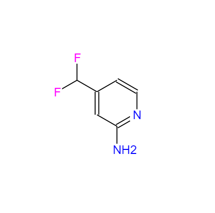 CAS：1346536-47-7,中文名称：4-(二氟甲基)吡啶-2-胺 ,英文名称：4-(Difluoromethyl)pyridin-2-amine