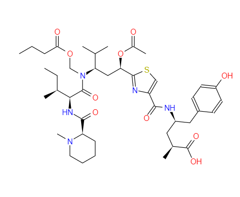  CAS：205304-87-6，中文名称：Tubulysin B， 英文名称：Tubulysin B