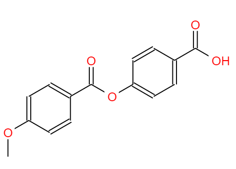 CAS：52899-69-1，中文名称：4-（4-甲氧基苯甲酰氧基）苯甲酸 ，英文名称：4-(4-Methoxybenzoyloxy)benzoic acid 