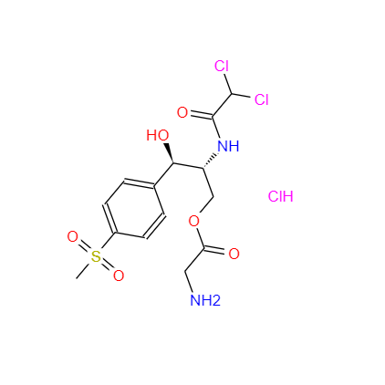 cas：2611-61-2 ，甲砜霉素甘氨酸酯盐酸盐