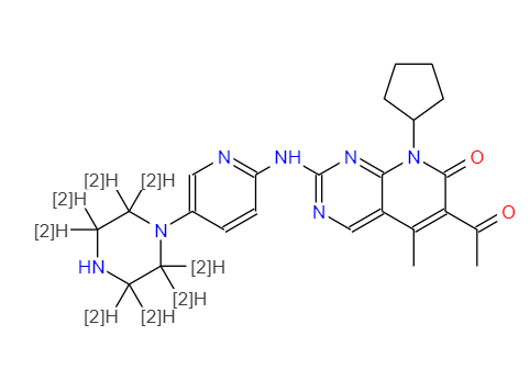  CAS：1628752-83-9，中文名称：帕克替尼 D8 ，英文名称：Palbociclib D8