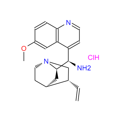 CAS：1391506-12-9，中文名称：(9R)-6'-甲氧基奎宁-9-胺三盐酸盐， 英文名称：(9R)-6'-Methoxy-cinchonan-9-amineTrihydrochloride 