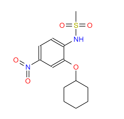 CAS：123653-11-2，中文名称：N-(2-(环己基氧基)-4-硝基苯基)甲磺酰胺， 英文名称：NS-398 