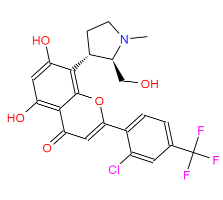 CAS：1000023-04-0，中文名称：Voruciclib， 英文名称：Voruciclib 