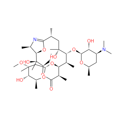  CAS：161193-44-8,中文名称：红霉素A 9,11-亚胺醚 英文名称：Erythromycin A 9,11-Imino Ether