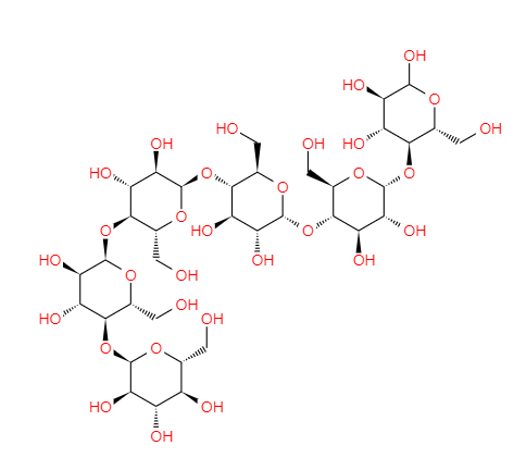 CAS：34620-77-4，中文名称：麦芽六糖， 英文名称：Maltohexaose 