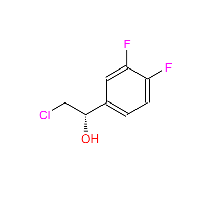 CAS：1006376-60-8，中文名称：(1S)-2-氯-1-(3,4-二氟苯基)乙醇， 英文名称：(1S)-2-chloro-1-(3,4-difluorophenyl)-1-ethanol 