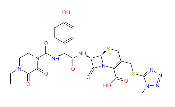 CAS：62893-19-0，中文名称：头孢哌酮， 英文名称：Cefoperazone 