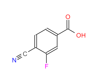  CAS：176508-81-9，中文名称：4-氰基-3-氟苯甲酸， 英文名称：4-Cyano-3-fluorobenzoic acid