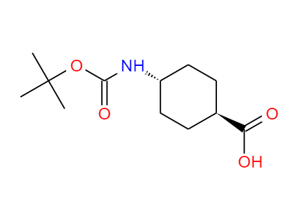 CAS：53292-89-0，中文名称：N-BOC-氨基环己胺羧酸 ，英文名称：trans-4-(Boc-amino)cyclohexanecarboxylic acid 
