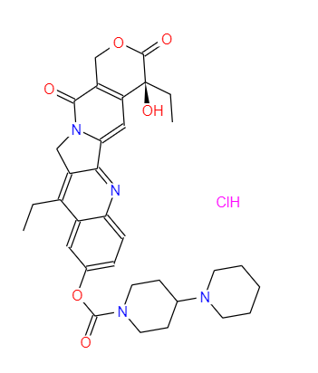  CAS：100286-90-6，中文名称：盐酸伊立替康， 英文名称：Irinotecan hydrochloride