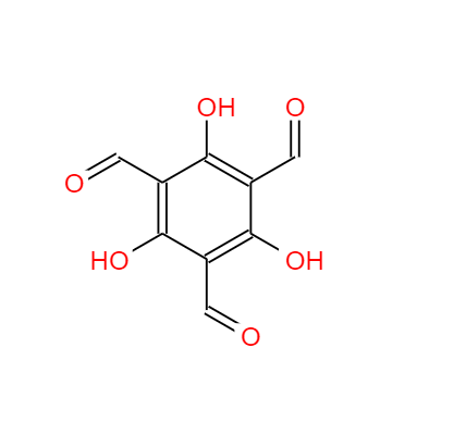 CAS：34374-88-4，中文名称：2,4,6-三羟基-1,3,5-苯三甲醛 ，英文名称：2,4,6-Trihydroxy-benzene-1,3,5-tricarbaldehyde 
