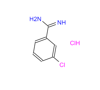  CAS：24095-60-1，中文名称：间氯苯脒盐酸盐 ，英文名称：3-Chlorobenzenecarboximidamidehydrochloride
