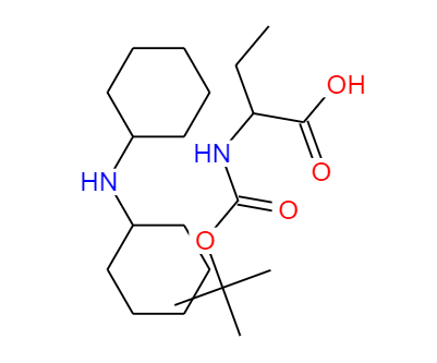 CAS：27494-47-9，中文名称：Boc-D-α-氨基丁酸二环己基铵盐 ，英文名称：Boc-D-α-aminobutyricaciddicyclohexylammoniumsalt 