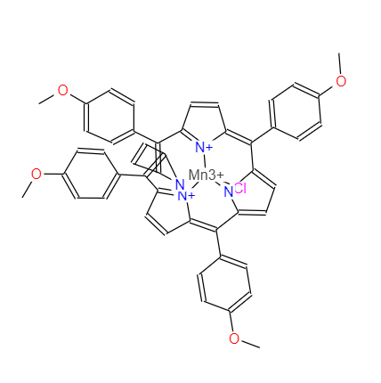 CAS：62769-24-8，中文名称：四对甲氧苯基卟啉锰
