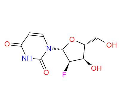 CAS： 784-71-4，中文名称： 2'-氟-2'-脱氧尿苷 ，英文名称： 2'-Fluoro-2'-deoxyuridine 