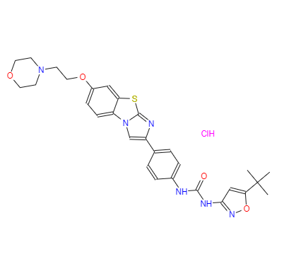 CAS：1132827-21-4，中文名称：盐酸喹扎替尼 ，英文名称：Quizartinib dihydrochloride 