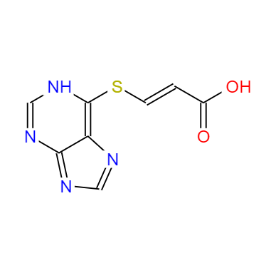  CAS：79318-07-3，中文名称：NULL ，英文名称：2-Propenoic acid, 3-(1H-purin-6-ylthio)-, (2Z)-