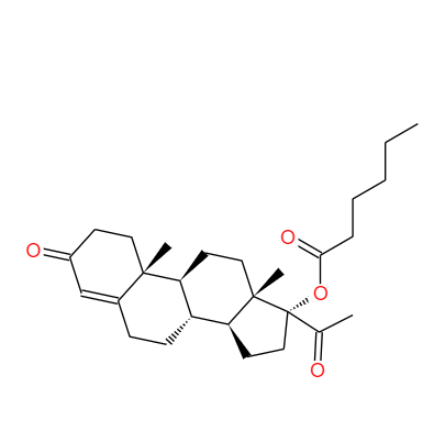 CAS：630-56-8，中文名称：17α-羟基孕酮己酸盐 ，英文名称：17α-HydroxyprogesteroneCaproate 