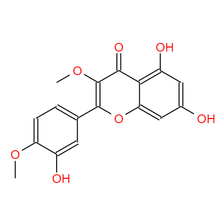  CAS：33429-83-3，中文名称：槲皮素-3,4'-DimethylEther， 英文名称：Quercetin3,4'-DimethylEther