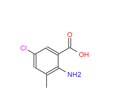 CAS：20776-67-4，中文名称：2-氨基-5-氯-3-甲基苯甲酸， 英文名称：2-Amino-5-chloro-3-methylbenzoicaci 