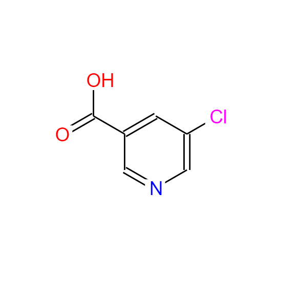 CAS： 22620-27-5，中文名称： 5-氯烟酸 ，英文名称：5-Chloronicotinic acid 