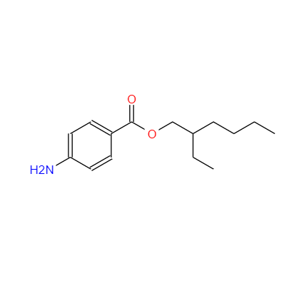 CAS：26218-04-2，中文名称：PABA乙基己酯 ，英文名称：2-Ethylhexyl 4-aminobenzoate 
