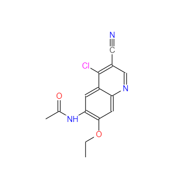CAS：848133-76-6，N-(4-氯-3-氰基-7-乙氧基喹啉-6-基)乙酰胺 