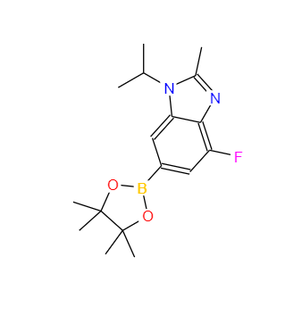 CAS：1231930-37-2，4-氟-1-异丙基-2-甲基-6-硼酸频哪醇酯基-1H-苯并[d]咪唑 