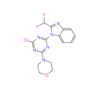 CAS：475111-38-7，4-(4-氯-6-(2-(二氟甲基)-1H-苯并[d]咪唑-1-基)-1,3,5-三嗪-2-基)吗啉 