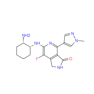 CAS：1312691-33-0，6-((1R,2S)-2-氨基环己基氨基)-7-氟-4-(1-甲基-1H-吡唑-4-基)-1H-吡咯并[3,4-c]吡啶-3(2H)-酮 