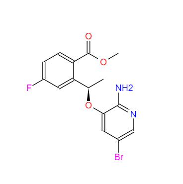 CAS：1454848-00-0，甲基(R)-2-(1-((2-氨基-5-溴吡啶-3-氧乙基)-4-氟苯甲酸 