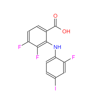 CAS：391211-97-5，3,4-二氟-2-((2-氟-4-碘苯基)氨基)苯甲酸 