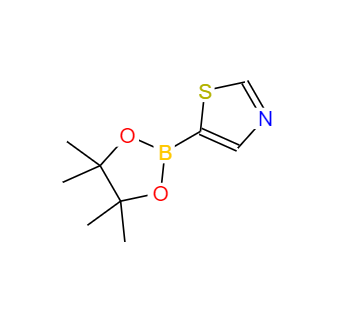 CAS：1086111-09-2，5-(4,4,5,5-四甲基-1,3,2-二恶硼烷-2-基)噻唑