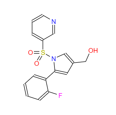 CAS：2169271-28-5,英文名称：(5-(2-fluorophenyl)-1-(pyridin-3-ylsulfonyl)-1H-pyrrol-3-yl) methanol 