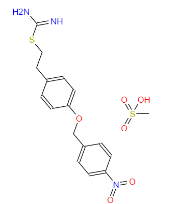CAS：182004-65-5,英文名称：2-[2-[4-(4-Nitrobenzyloxy)phenyl]ethyl]isothiourea mesylate 