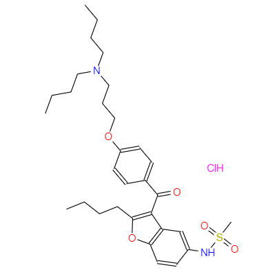CAS：141625-93-6,中文名称：盐酸决奈达隆 英文名称：Dronedarone Hydrochloride 
