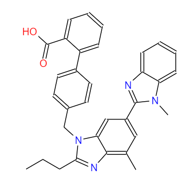 CAS： 144701-48-4,中文名称： 替米沙坦 英文名称： Telmisartan 