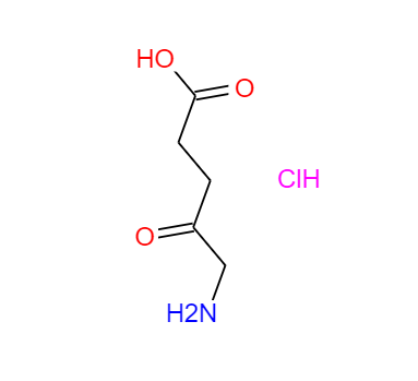 CAS： 5451-09-2,中文名称： 5-氨基乙酰丙酸盐酸盐(5-ALA) 英文名称： 5-Aminolevulinic acid hydrochloride(5-ALA) 