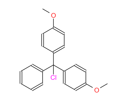 CAS：40615-36-9,中文名称：4,4'-双甲氧基三苯甲基氯 英文名称：4,4'-Dimethoxytrityl chloride 