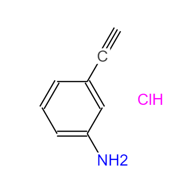  CAS：207226-02-6,中文名称：3-乙炔基苯胺盐酸盐 英文名称：3-Ethynylanilinehydrochloride