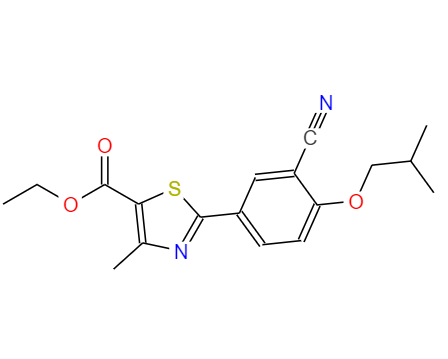CAS：160844-75-7,英文名称：Ethyl2-(3-cyano-4-isobutoxyphenyl)-4-methyl-5-thiazolecarboxylate 