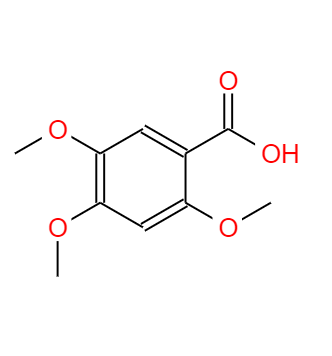 CAS：490-64-2,中文名称：2,4,5-三甲氧基苯甲酸 英文名称：2,4,5-Trimethoxybenzoic acid 