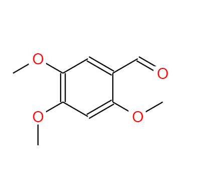 CAS：4460-86-0,中文名称：2,4,5-三甲氧基苯甲醛 英文名称：2,4,5-Trimethoxybenzaldehyde 