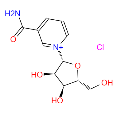  CAS： 23111-00-4,中文名称： 烟酰胺核糖氯化物（NR-Cl） 英文名称： NICOTINAMIDE RIBOSIDE chloride