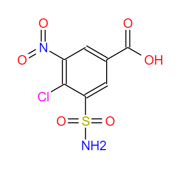 CAS：22892-96-2,英文名称：4-Chloro-3-nitro-5-sulphamoylbenzoic acid 