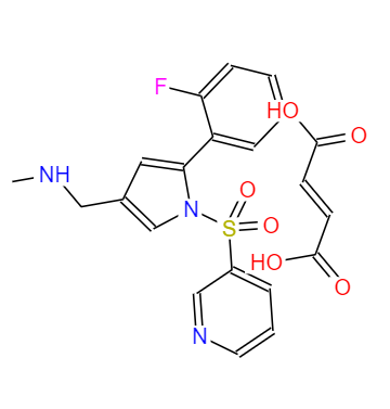 CAS：1260141-27-2,中文名称：富马酸沃诺拉赞 英文名称：TAK-438 