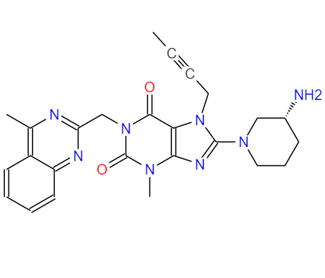 CAS：668270-12-0,中文名称：利拉利汀 英文名称：Linagliptin 