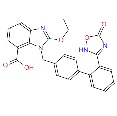  CAS：147403-03-0,中文名称：阿齐沙坦 英文名称：Azilsartan