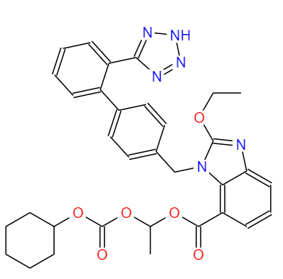 CAS：145040-37-5,中文名称：坎地沙坦酯 英文名称：Candesartan cilexetil 